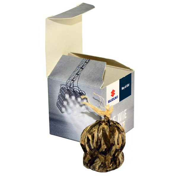 FLOR DE TÉ  EN CAJA CÚBICA